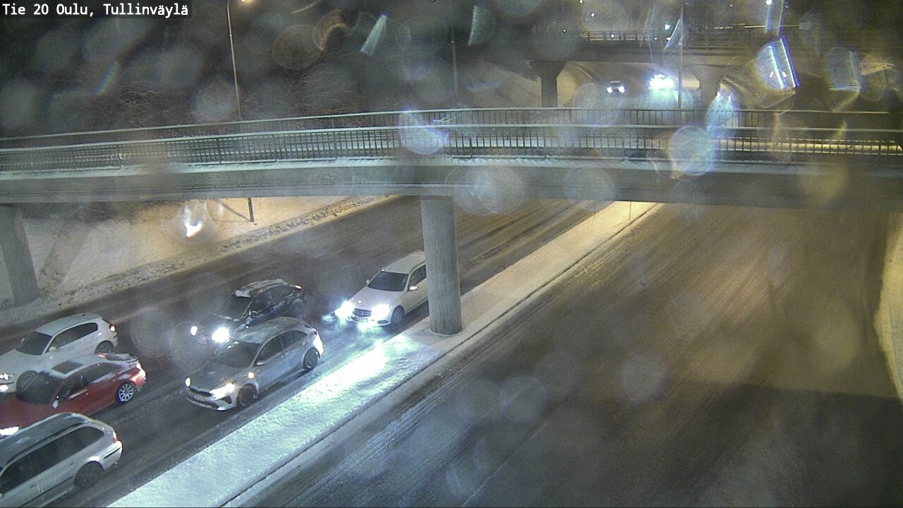Weather Camera Image Väg 20 Uleåborg, Tullinväylä, Oulu, Pohjois-Pohjanmaa