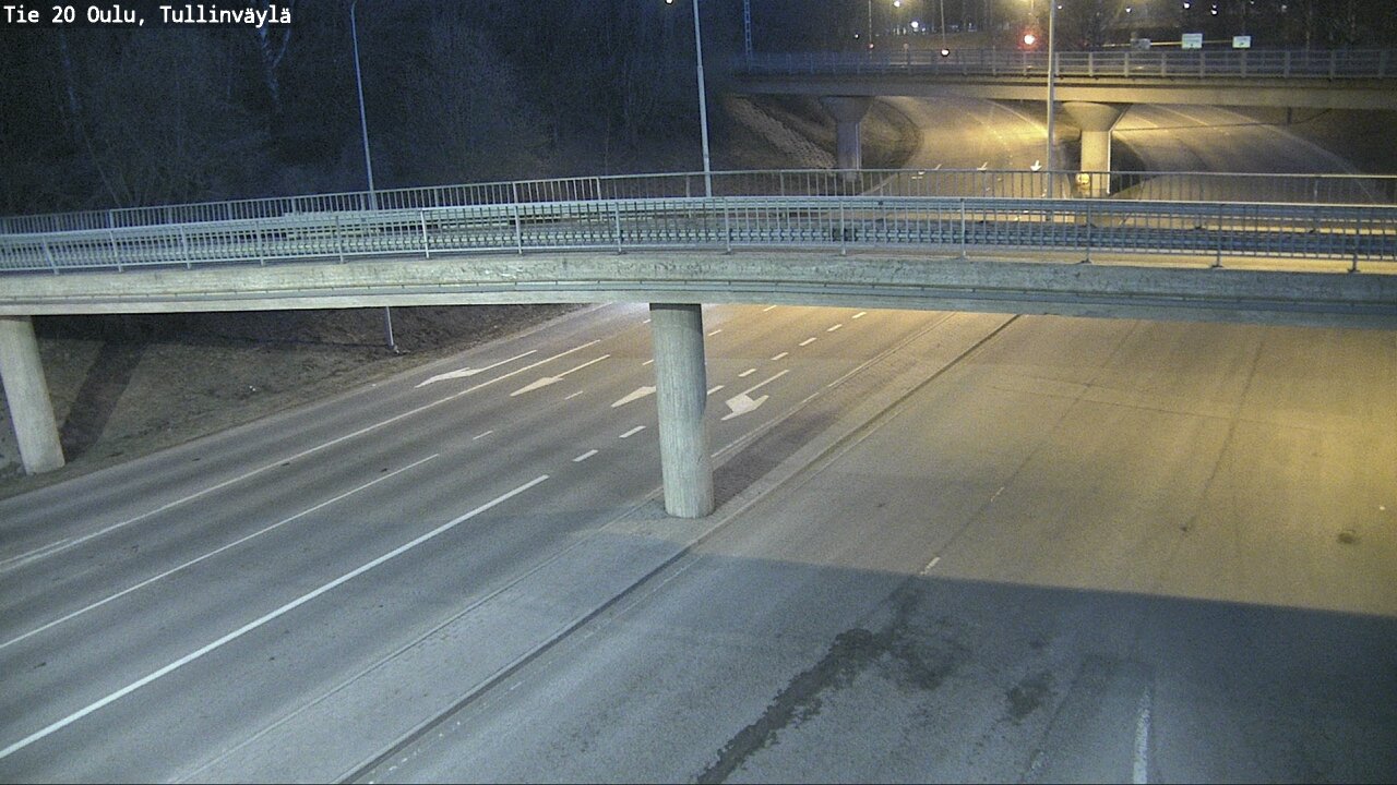 Weather Camera Image Road 20 Oulu, Tullinväylä, Oulu, Pohjois-Pohjanmaa