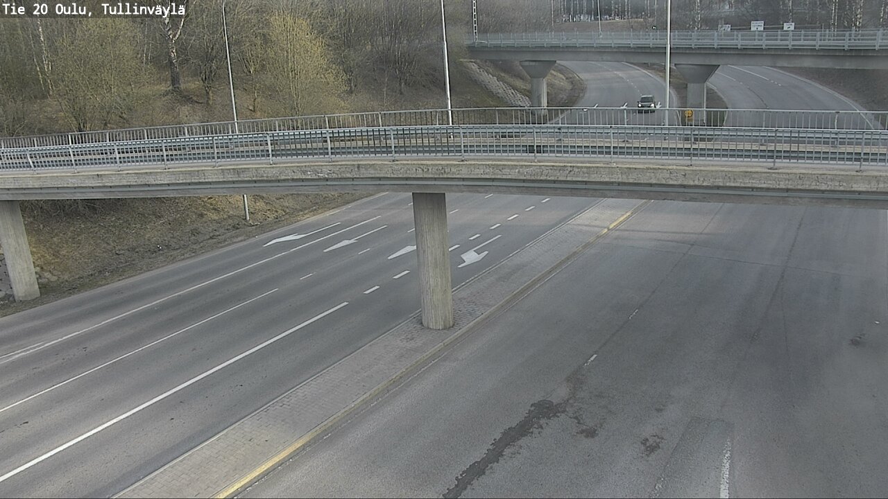 Weather Camera Image Road 20 Oulu, Tullinväylä, Oulu, Pohjois-Pohjanmaa