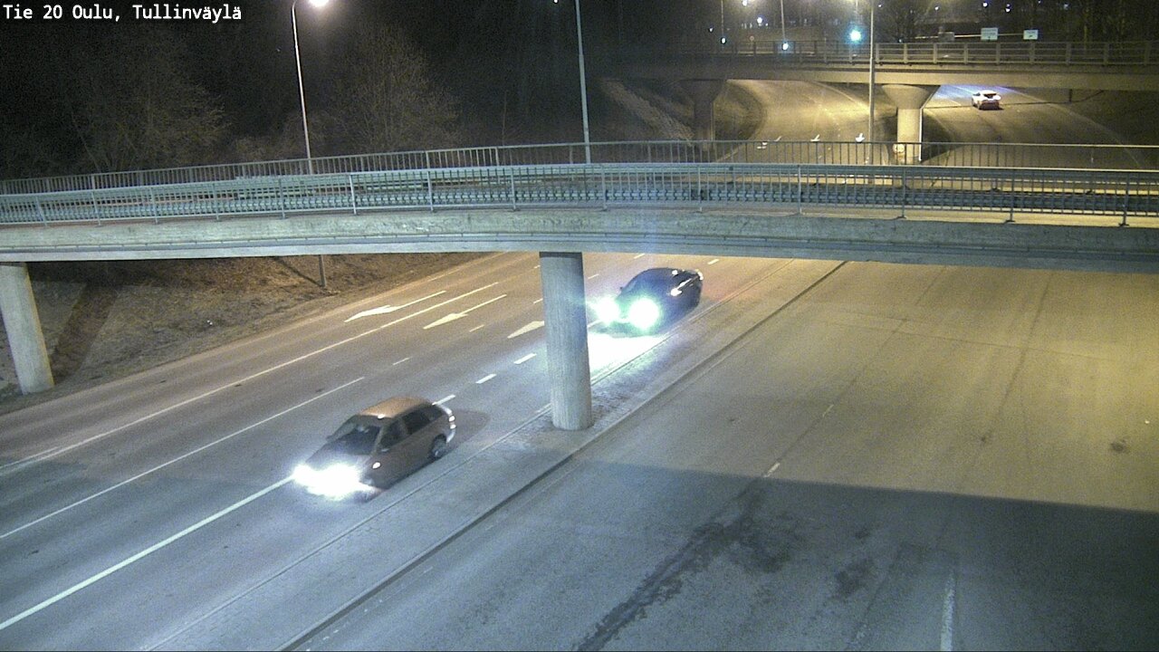 Weather Camera Image Road 20 Oulu, Tullinväylä, Oulu, Pohjois-Pohjanmaa
