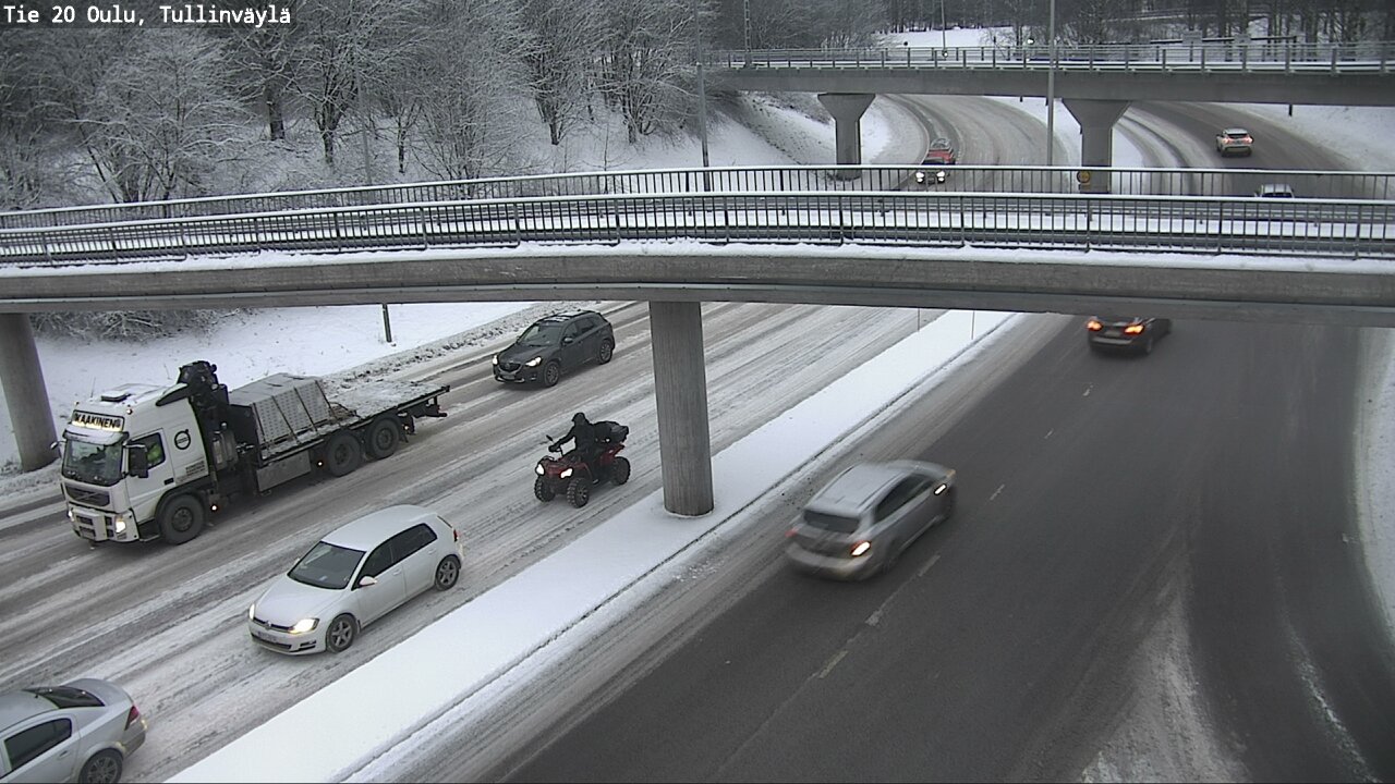 Weather Camera Image Väg 20 Uleåborg, Tullinväylä, Oulu, Pohjois-Pohjanmaa