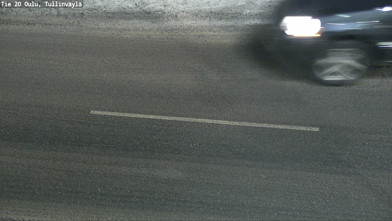 Weather Camera Image Road 20 Oulu, Tullinväylä, Oulu, Pohjois-Pohjanmaa