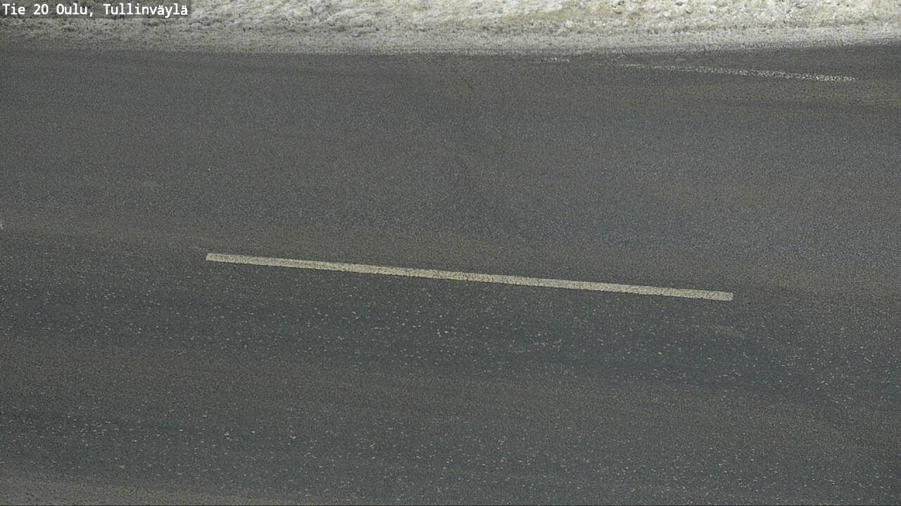 Weather Camera Image Road 20 Oulu, Tullinväylä, Oulu, Pohjois-Pohjanmaa