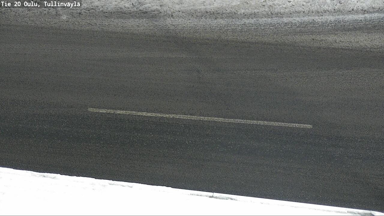 Weather Camera Image Road 20 Oulu, Tullinväylä, Oulu, Pohjois-Pohjanmaa