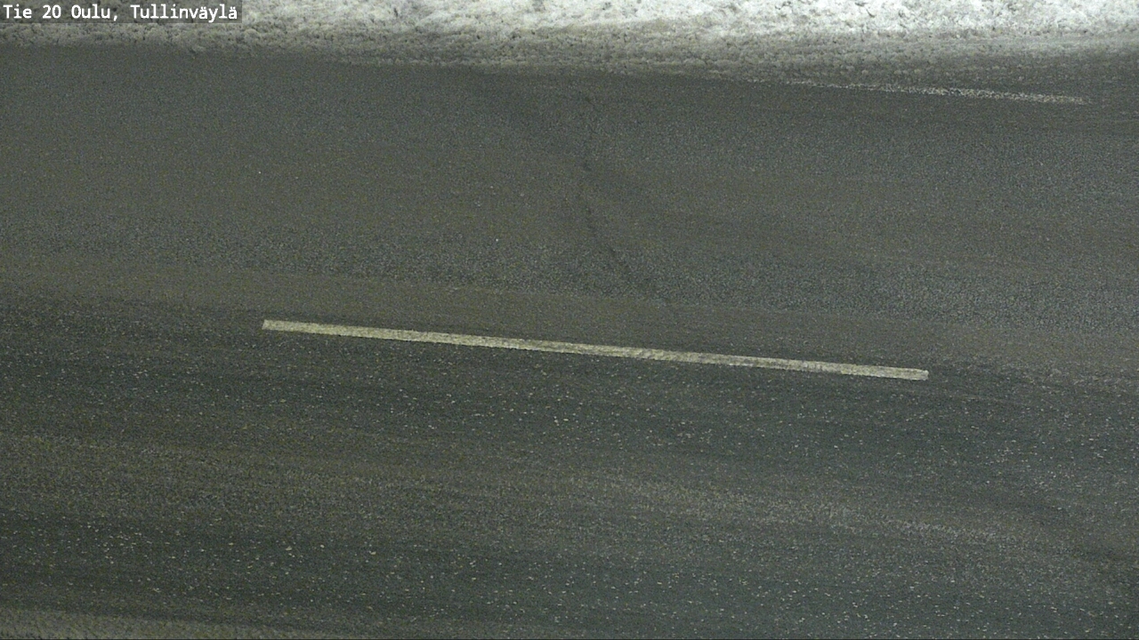 Weather Camera Image Road 20 Oulu, Tullinväylä, Oulu, Pohjois-Pohjanmaa
