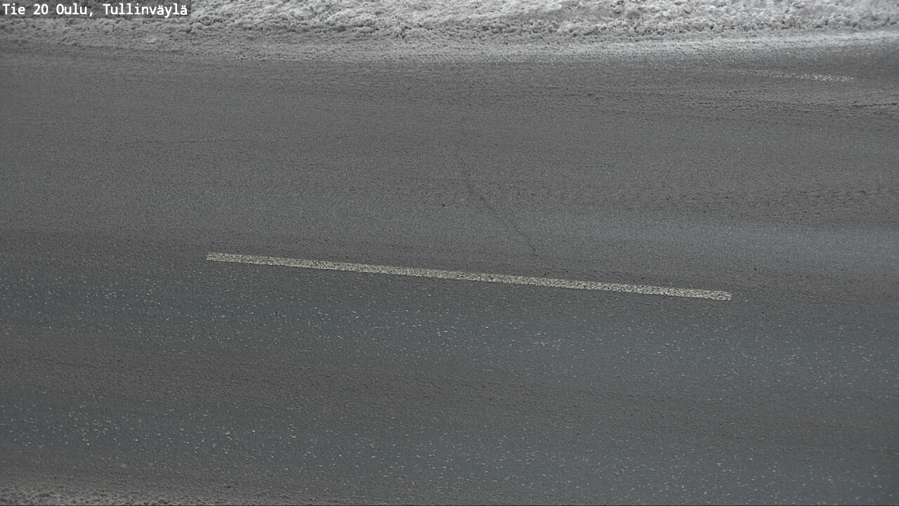 Weather Camera Image Road 20 Oulu, Tullinväylä, Oulu, Pohjois-Pohjanmaa