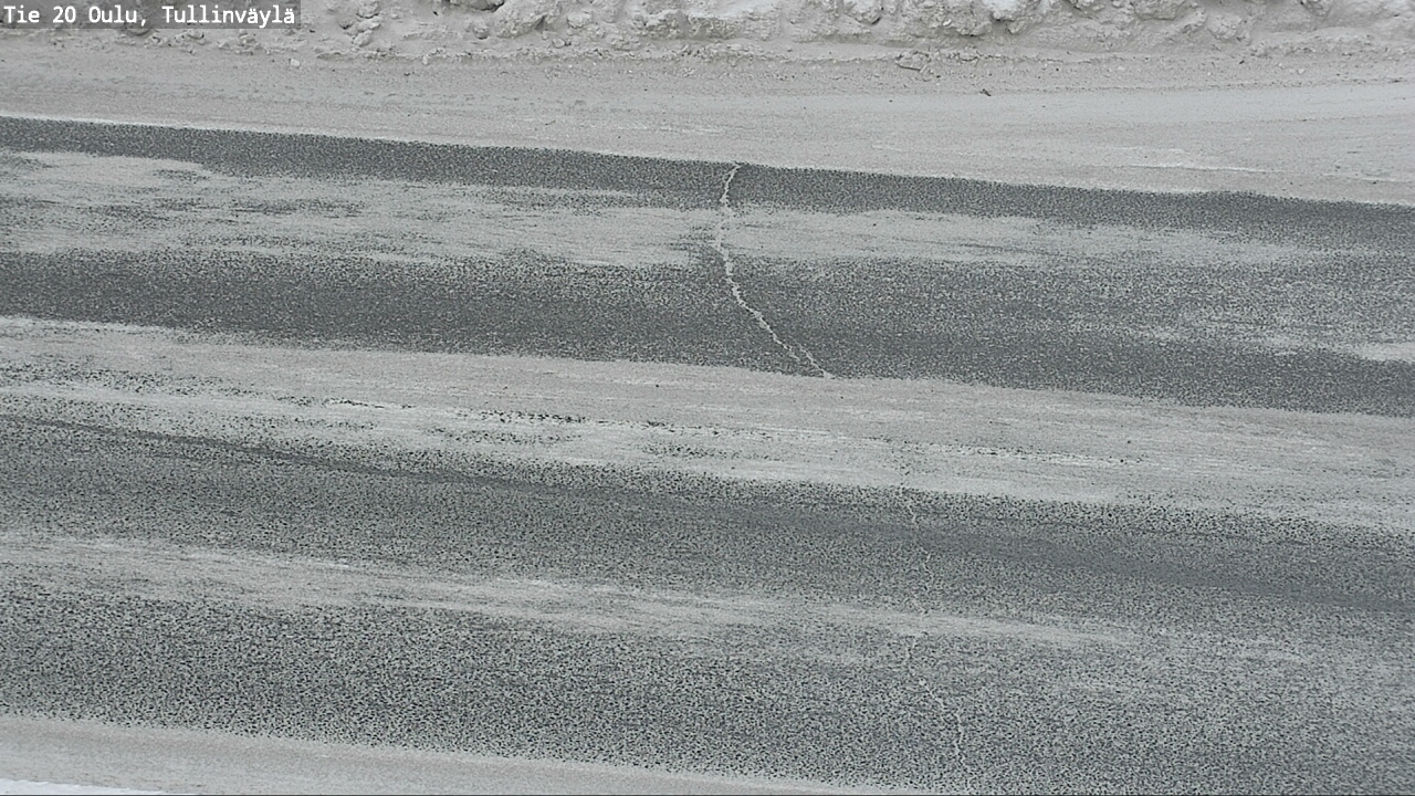 Weather Camera Image Väg 20 Uleåborg, Tullinväylä, Oulu, Pohjois-Pohjanmaa