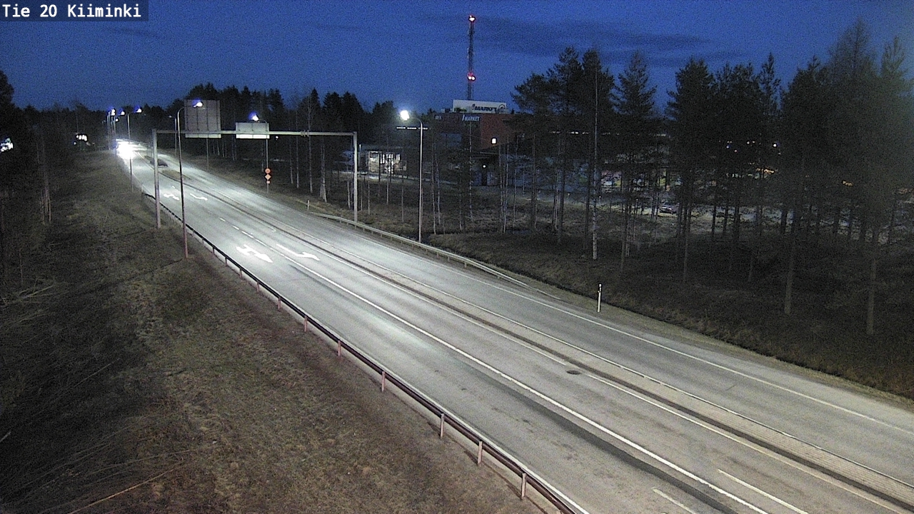 Weather Camera Image Road 20 Oulu Kiiminki, Oulu, Pohjois-Pohjanmaa