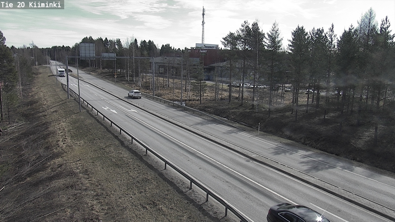 Weather Camera Image Väg 20 Uleåborg Kiiminki, Oulu, Pohjois-Pohjanmaa