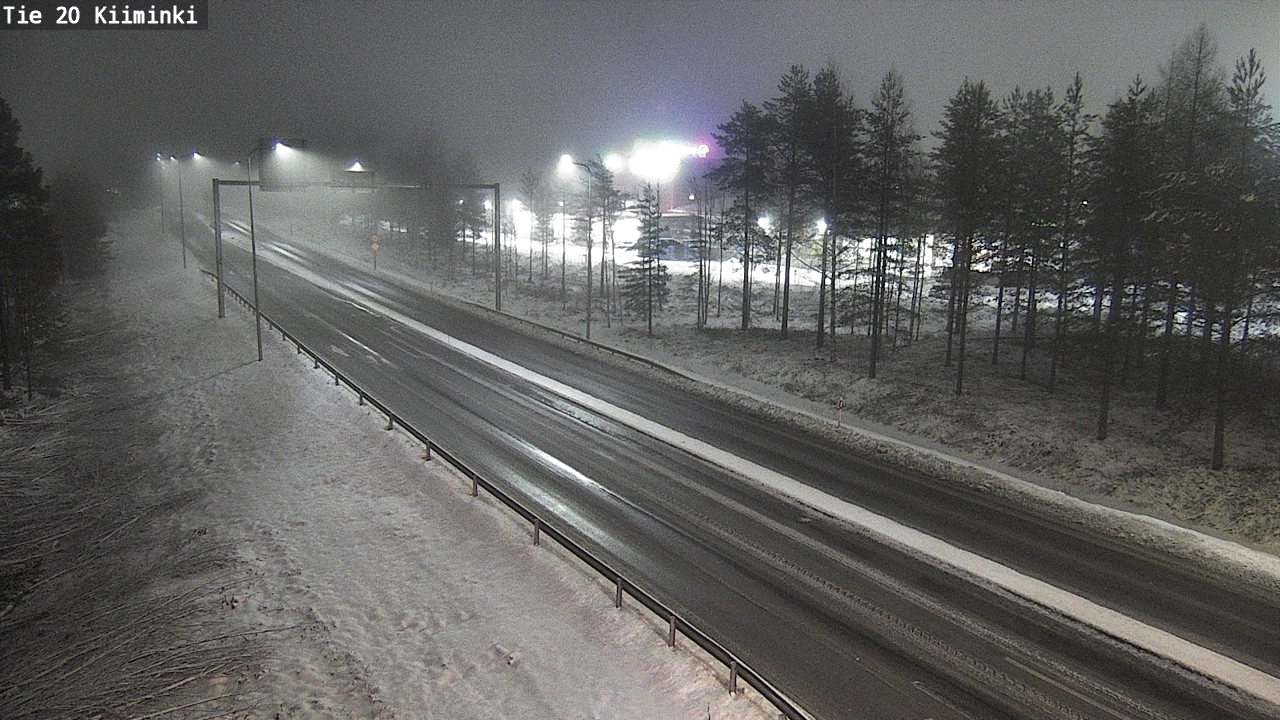 Weather Camera Image Väg 20 Uleåborg Kiiminki, Oulu, Pohjois-Pohjanmaa