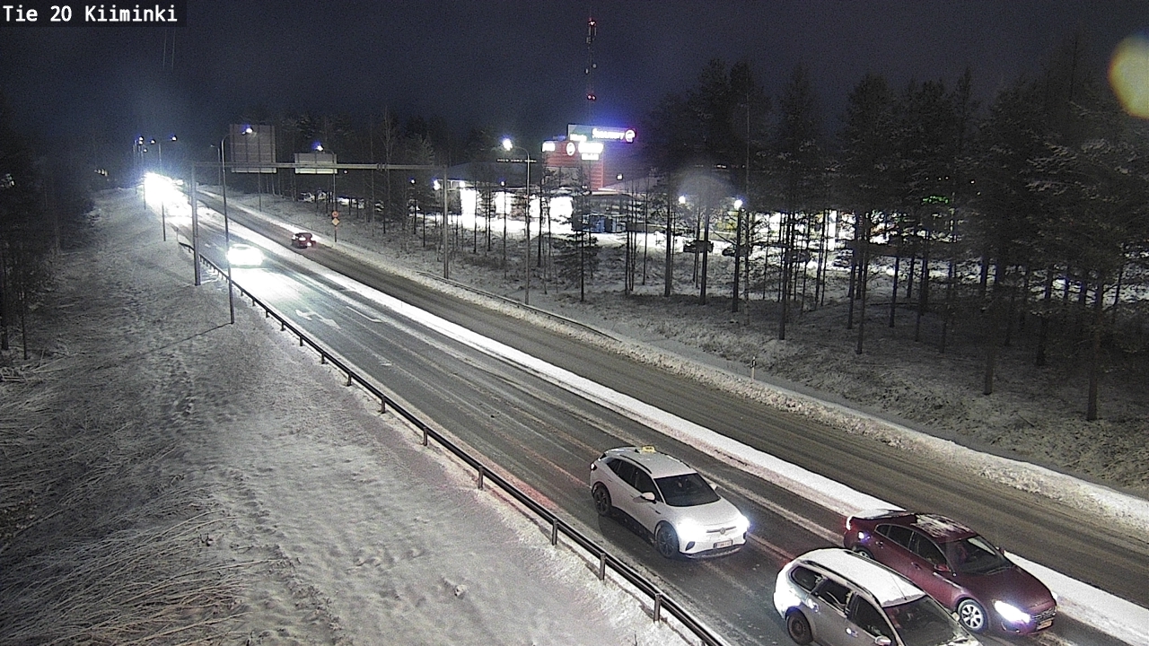 Weather Camera Image Väg 20 Uleåborg Kiiminki, Oulu, Pohjois-Pohjanmaa