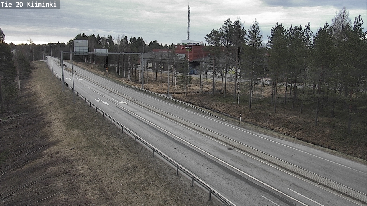Weather Camera Image Väg 20 Uleåborg Kiiminki, Oulu, Pohjois-Pohjanmaa