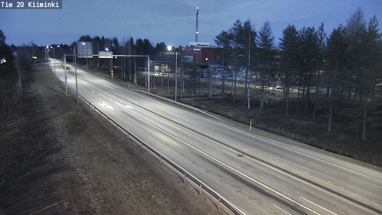 Weather Camera Image Road 20 Oulu Kiiminki, Oulu, Pohjois-Pohjanmaa