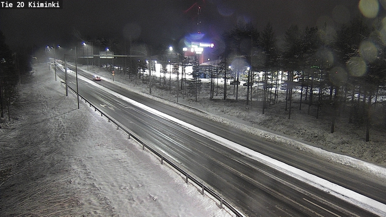 Weather Camera Image Väg 20 Uleåborg Kiiminki, Oulu, Pohjois-Pohjanmaa