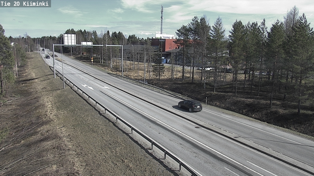 Weather Camera Image Väg 20 Uleåborg Kiiminki, Oulu, Pohjois-Pohjanmaa
