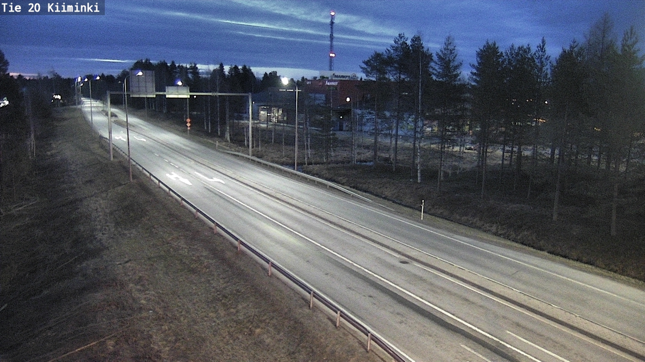 Weather Camera Image Road 20 Oulu Kiiminki, Oulu, Pohjois-Pohjanmaa