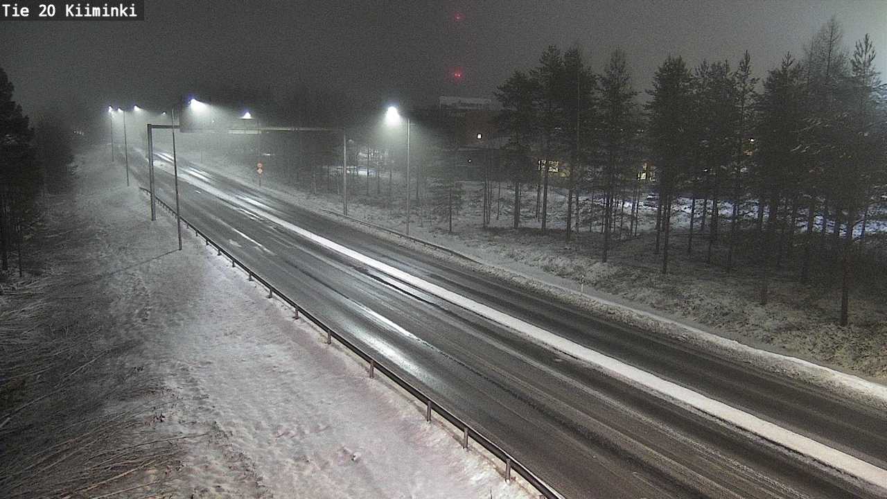 Weather Camera Image Väg 20 Uleåborg Kiiminki, Oulu, Pohjois-Pohjanmaa