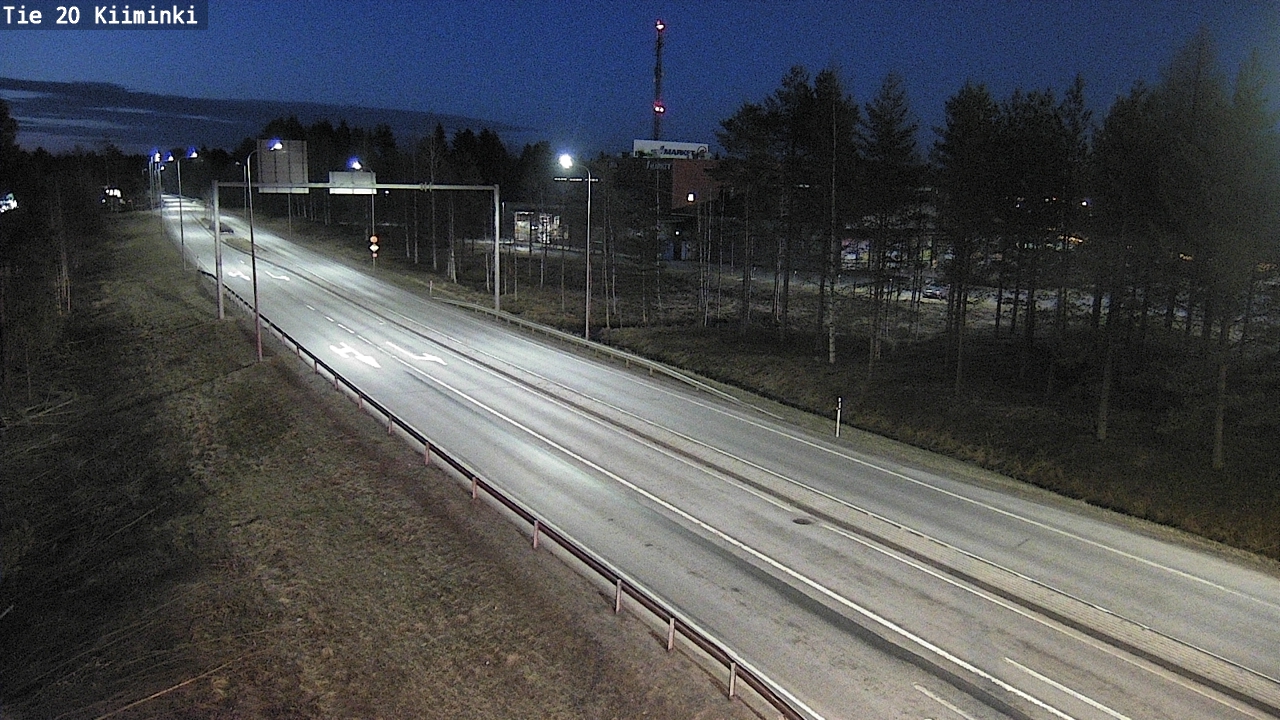 Weather Camera Image Road 20 Oulu Kiiminki, Oulu, Pohjois-Pohjanmaa