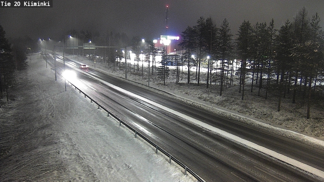 Weather Camera Image Väg 20 Uleåborg Kiiminki, Oulu, Pohjois-Pohjanmaa