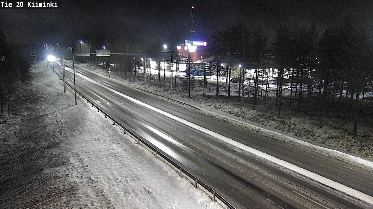 Weather Camera Image Road 20 Oulu Kiiminki, Oulu, Pohjois-Pohjanmaa