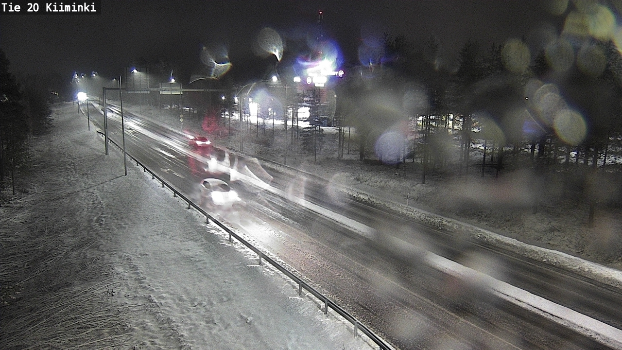 Weather Camera Image Väg 20 Uleåborg Kiiminki, Oulu, Pohjois-Pohjanmaa