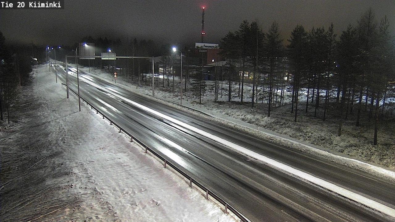 Weather Camera Image Väg 20 Uleåborg Kiiminki, Oulu, Pohjois-Pohjanmaa