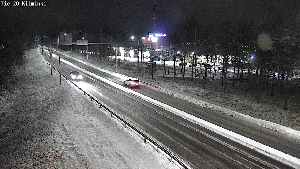 Weather Camera Image Väg 20 Uleåborg Kiiminki, Oulu, Pohjois-Pohjanmaa