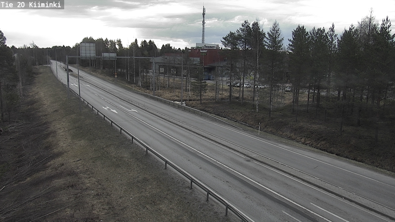 Weather Camera Image Väg 20 Uleåborg Kiiminki, Oulu, Pohjois-Pohjanmaa