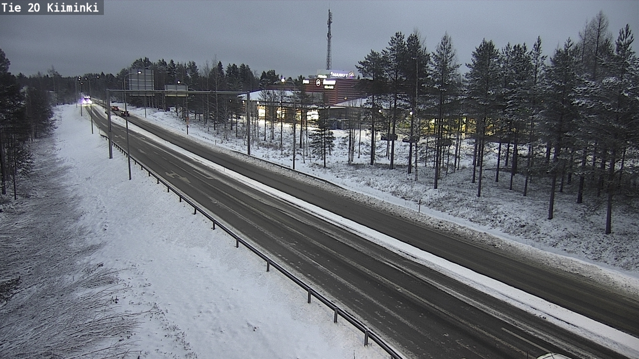 Weather Camera Image Väg 20 Uleåborg Kiiminki, Oulu, Pohjois-Pohjanmaa