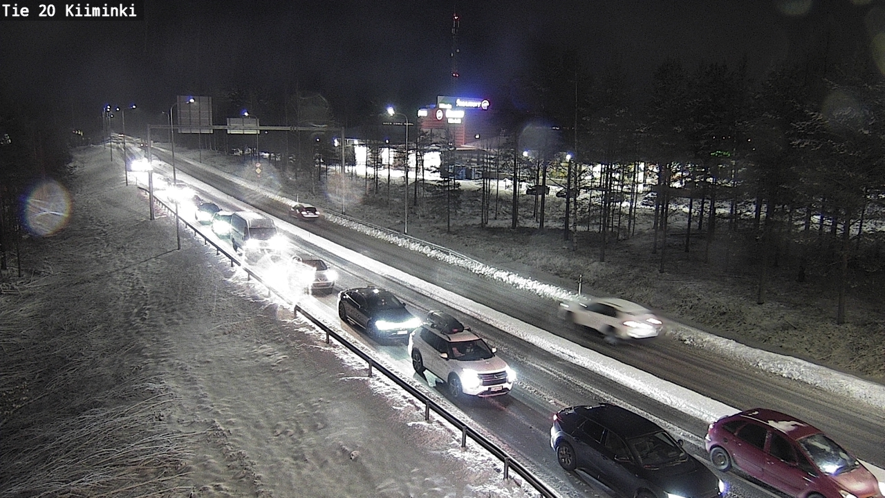 Weather Camera Image Väg 20 Uleåborg Kiiminki, Oulu, Pohjois-Pohjanmaa