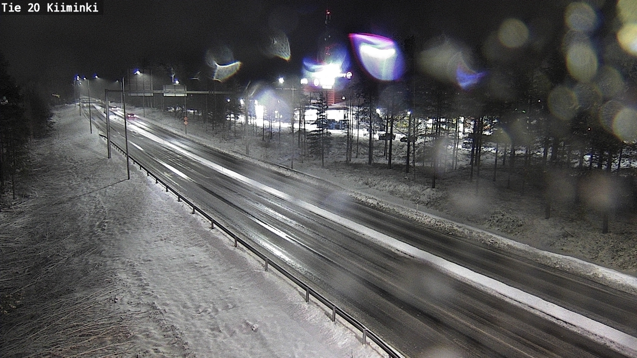 Weather Camera Image Väg 20 Uleåborg Kiiminki, Oulu, Pohjois-Pohjanmaa