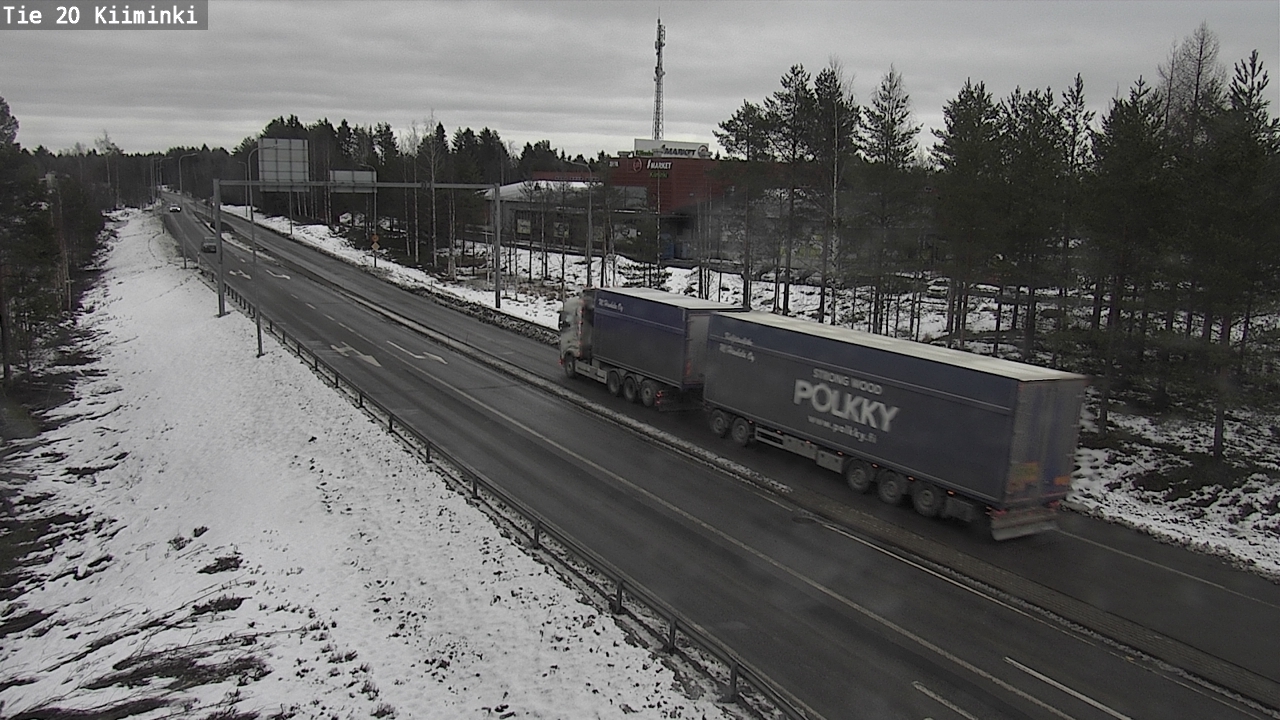 Weather Camera Image Road 20 Oulu Kiiminki, Oulu, Pohjois-Pohjanmaa