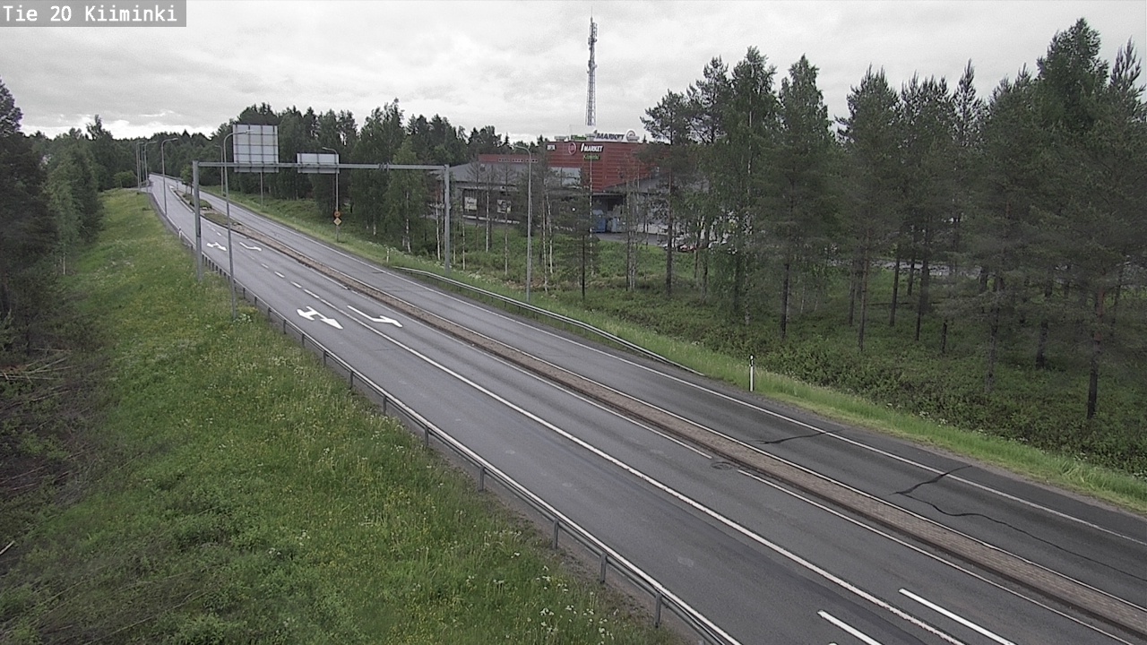 Weather Camera Image Road 20 Oulu Kiiminki, Oulu, Pohjois-Pohjanmaa