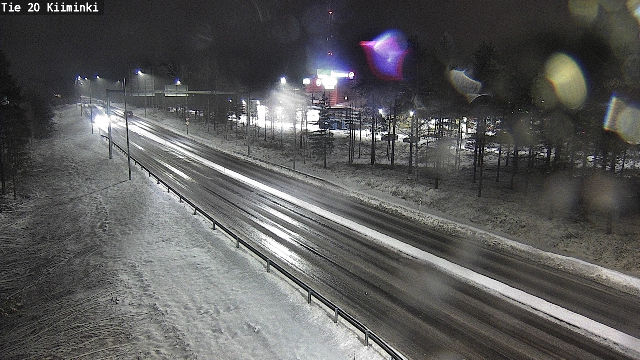 Weather Camera Image Väg 20 Uleåborg Kiiminki, Oulu, Pohjois-Pohjanmaa