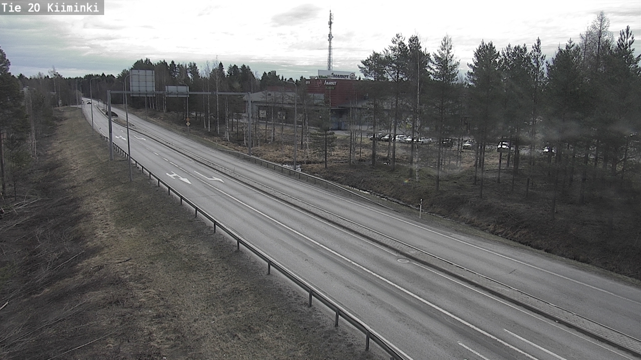 Weather Camera Image Väg 20 Uleåborg Kiiminki, Oulu, Pohjois-Pohjanmaa