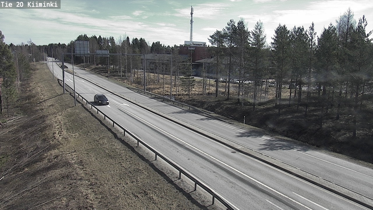 Weather Camera Image Väg 20 Uleåborg Kiiminki, Oulu, Pohjois-Pohjanmaa