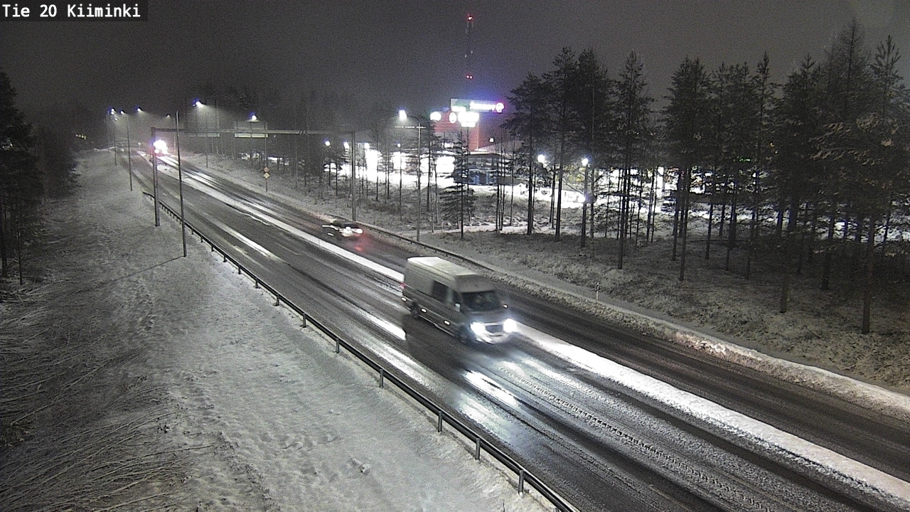 Weather Camera Image Väg 20 Uleåborg Kiiminki, Oulu, Pohjois-Pohjanmaa