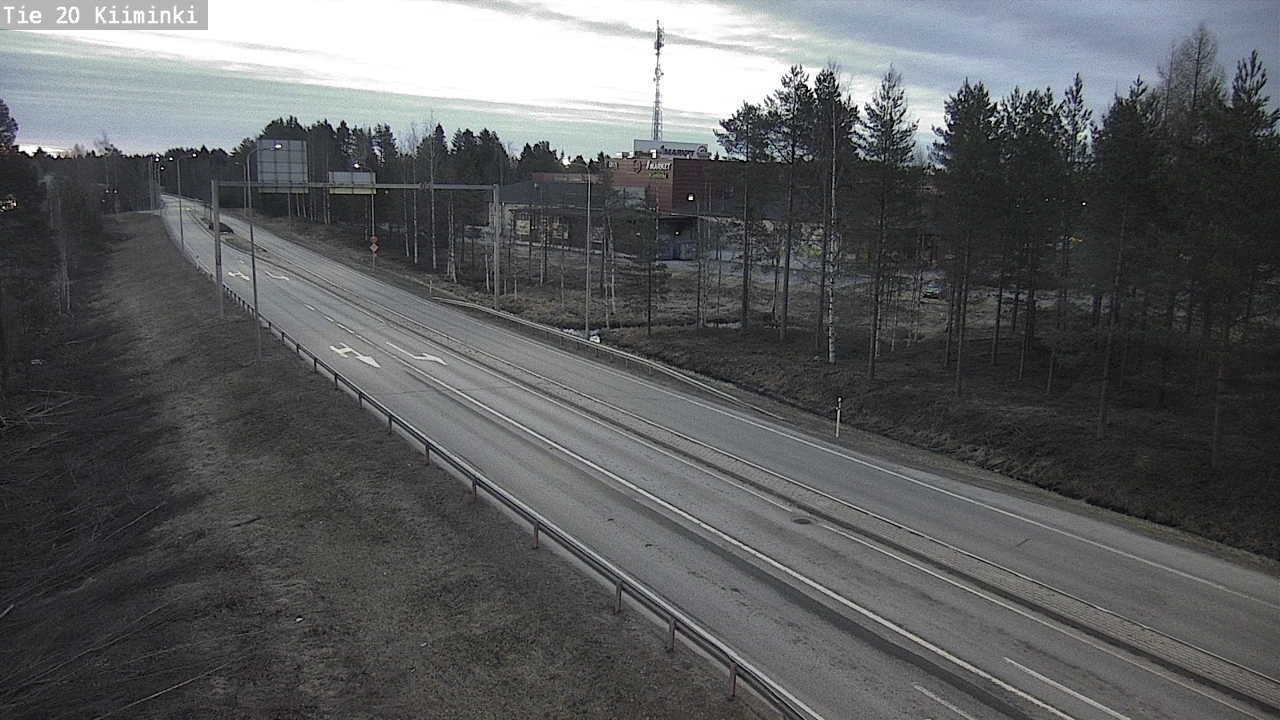 Weather Camera Image Road 20 Oulu Kiiminki, Oulu, Pohjois-Pohjanmaa