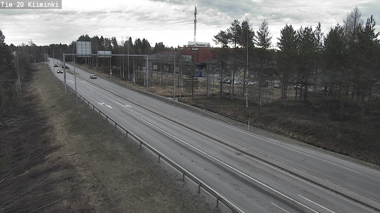 Weather Camera Image Väg 20 Uleåborg Kiiminki, Oulu, Pohjois-Pohjanmaa
