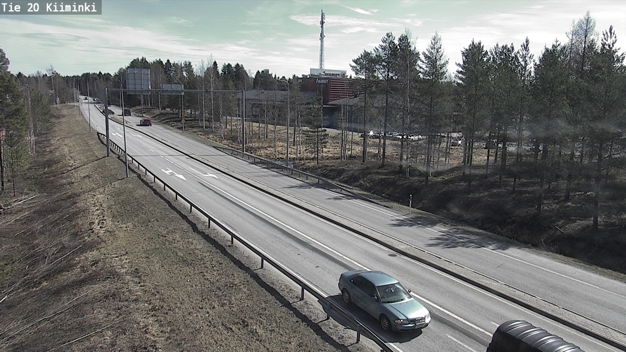 Weather Camera Image Väg 20 Uleåborg Kiiminki, Oulu, Pohjois-Pohjanmaa
