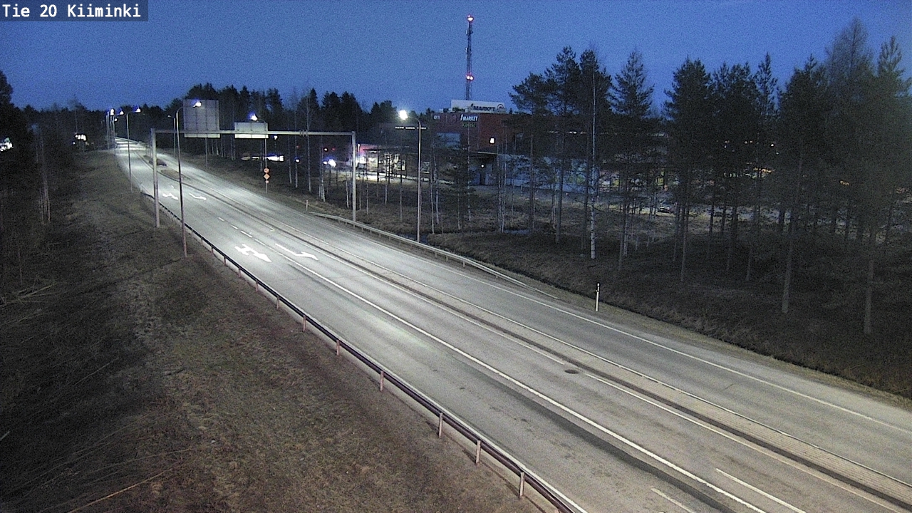 Weather Camera Image Road 20 Oulu Kiiminki, Oulu, Pohjois-Pohjanmaa