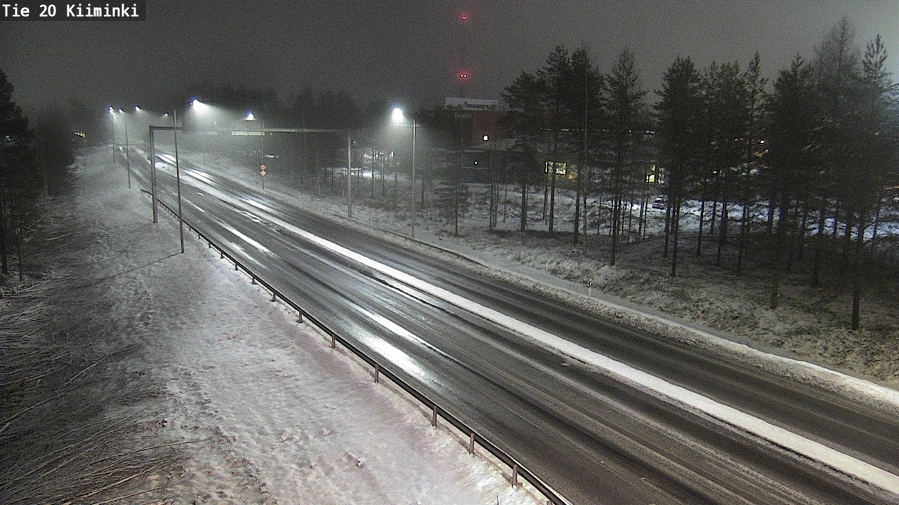 Weather Camera Image Väg 20 Uleåborg Kiiminki, Oulu, Pohjois-Pohjanmaa