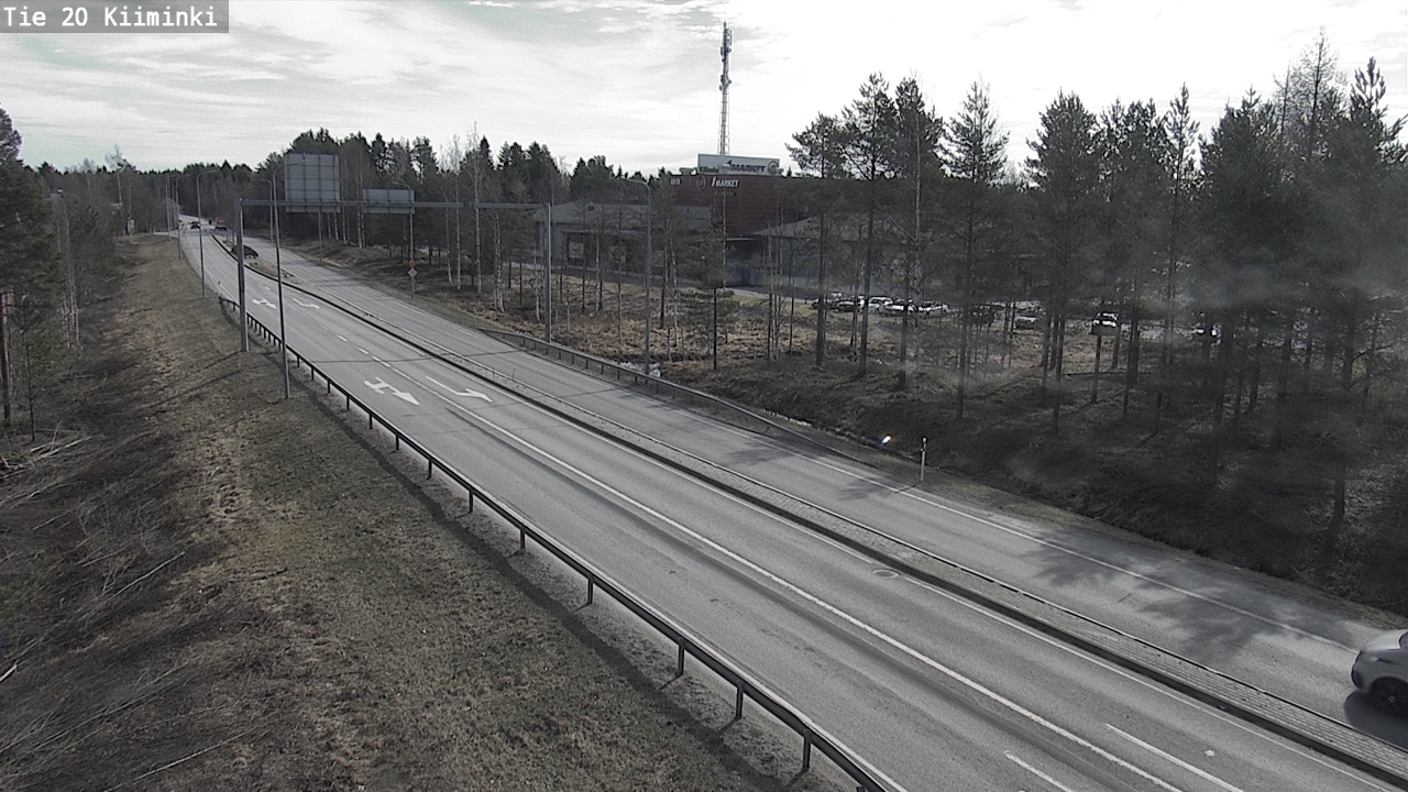 Weather Camera Image Väg 20 Uleåborg Kiiminki, Oulu, Pohjois-Pohjanmaa