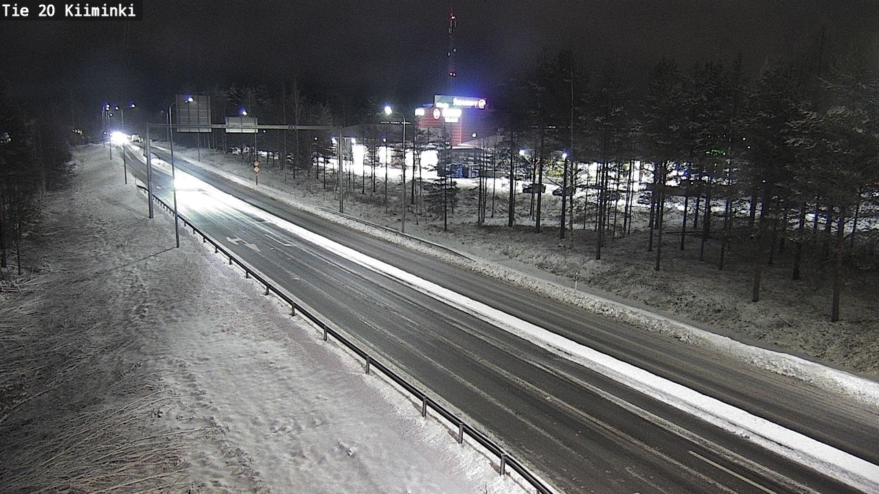 Weather Camera Image Väg 20 Uleåborg Kiiminki, Oulu, Pohjois-Pohjanmaa