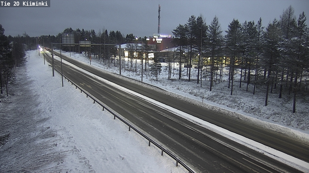 Weather Camera Image Väg 20 Uleåborg Kiiminki, Oulu, Pohjois-Pohjanmaa