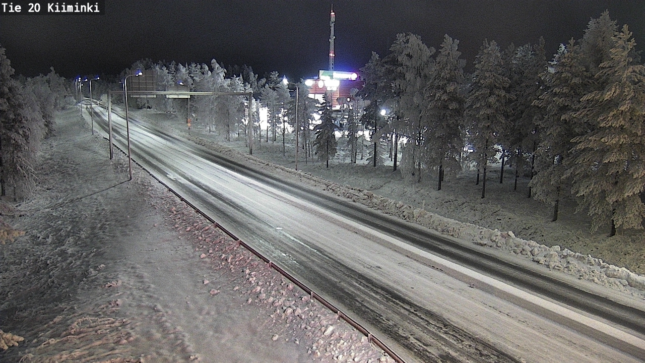 Weather Camera Image Väg 20 Uleåborg Kiiminki, Oulu, Pohjois-Pohjanmaa