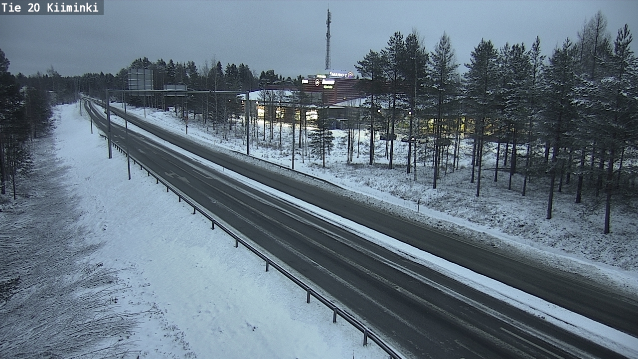 Weather Camera Image Väg 20 Uleåborg Kiiminki, Oulu, Pohjois-Pohjanmaa