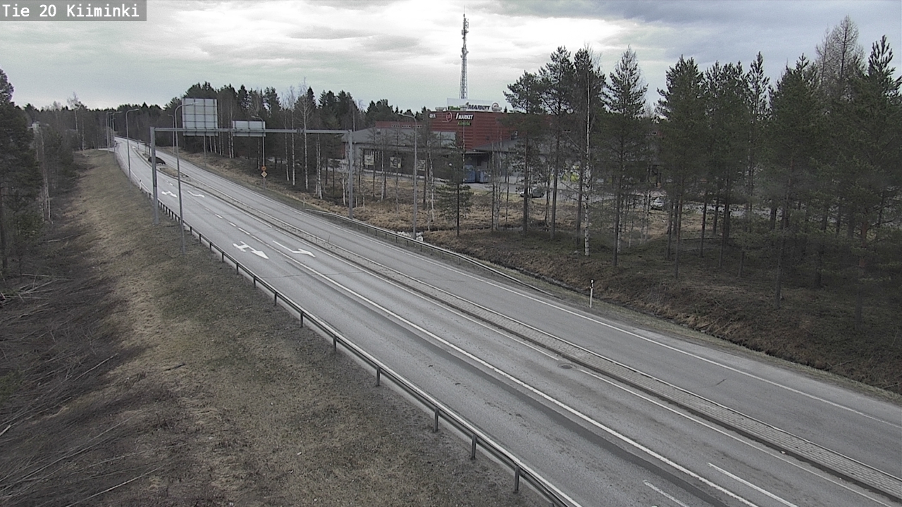 Weather Camera Image Väg 20 Uleåborg Kiiminki, Oulu, Pohjois-Pohjanmaa