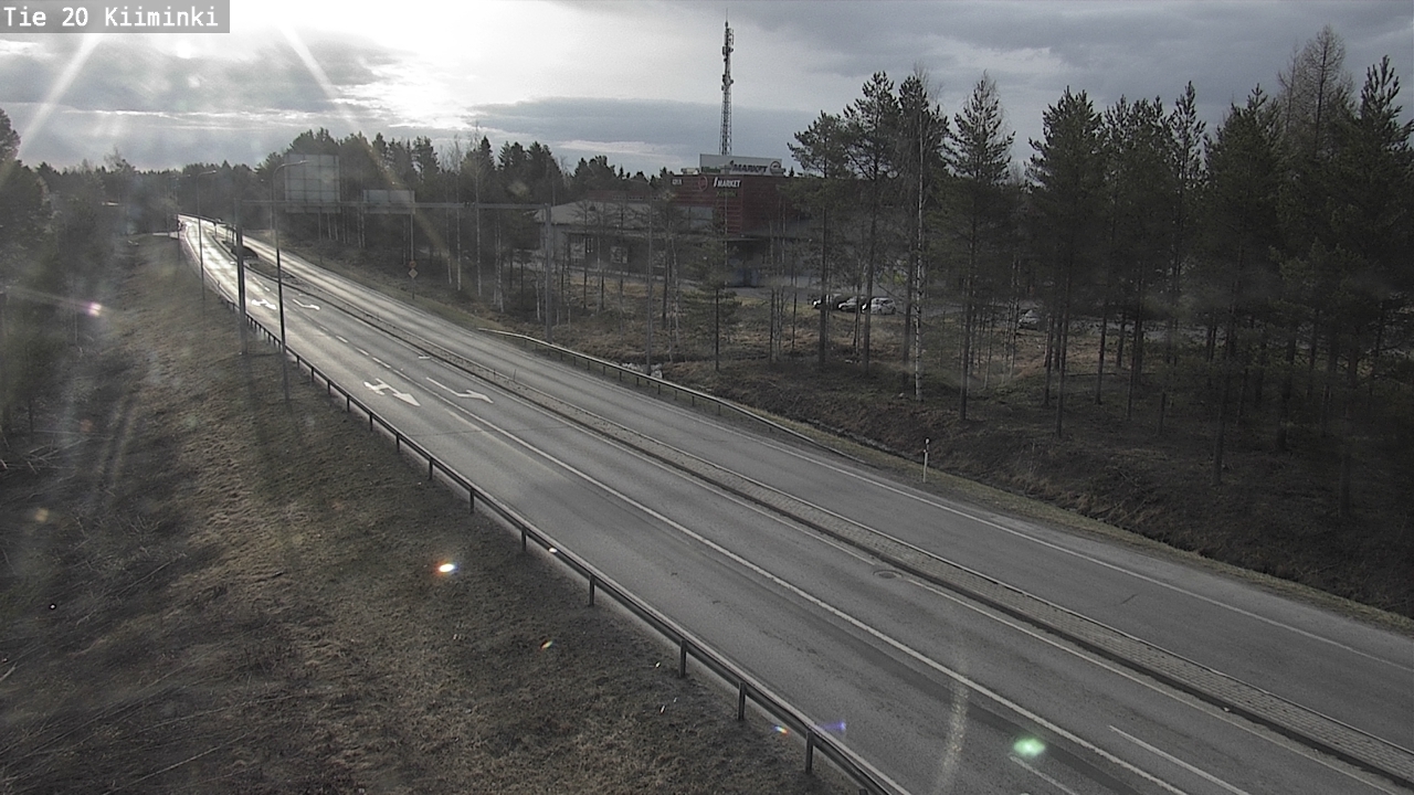 Weather Camera Image Väg 20 Uleåborg Kiiminki, Oulu, Pohjois-Pohjanmaa
