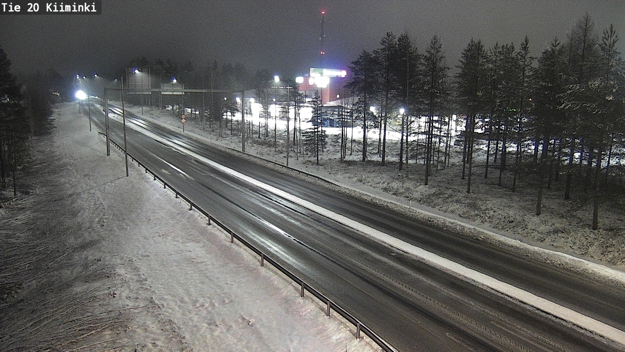 Weather Camera Image Väg 20 Uleåborg Kiiminki, Oulu, Pohjois-Pohjanmaa